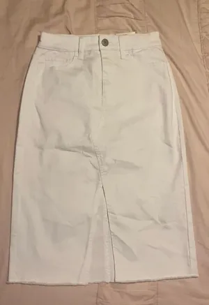 SO White Denim Skirt thumbnail 1