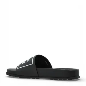 Versace Jeans Couture Black Logo Rubber Slide Sandals EU 38 US 7 - 7.5 NEW thumbnail 3