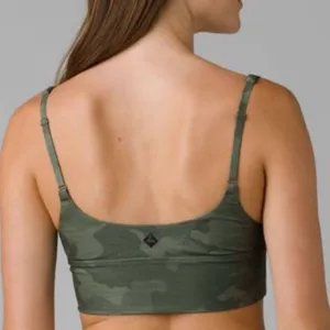 PrAna Layna Sage Camoflauge Adjustable Straps Sports Bra Size Small‎ thumbnail 2