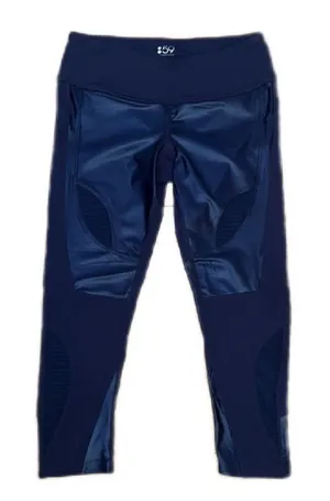 Splits59 Shine Mesh‎ Inset Cropped Leggings Womens Size Medium thumbnail 1