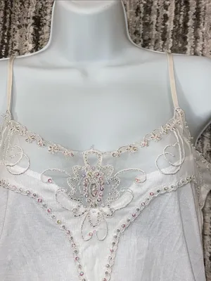 Y2K Fang Glam Size Large White Camisole vintage thumbnail 2