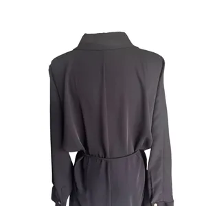 Amanda Uprichard - Black Button-Front Tie Shirt Dress Sz M thumbnail 5