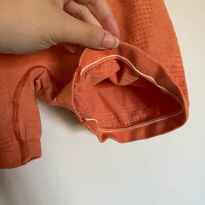 Gymshark Women's Vital Seamless 2.0 Shorts High Waist Apricot Orange Marl Size S thumbnail 2