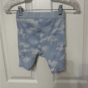 NWOT SKIMS SIZE XXS - Sky Blue quartz‎ Cloud print Rib Boxer Briefs thumbnail 5