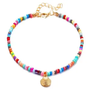 1pc Boho Gold Shell Beaded Anklet Beach Adjustable Bracelet Women Jewellery HP thumbnail 1