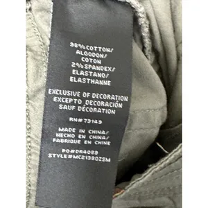 One5One Women Army Green Cotton Blend Cargo‎ Pants Size 14 MC21380ZSM thumbnail 6