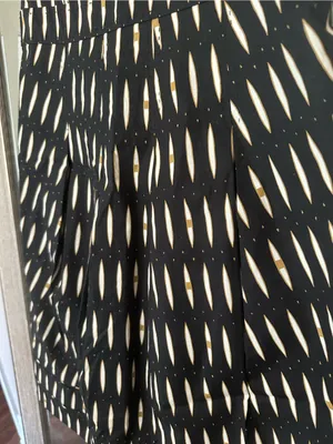 Tory Burch White And Black Patterned Sleeveless Midi Dress Size 6 Medium thumbnail 4
