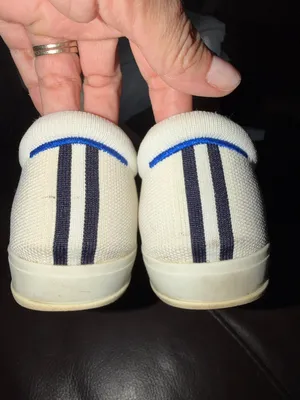 Rothy's White Low-Top Knit Sneakers with Cream Soles thumbnail 5