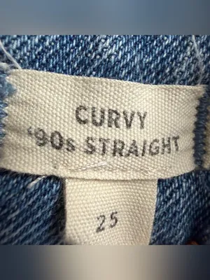 Madewell The Curvy ‘90s Straight Jean in Enmore Wash Size 25 Medium Vintage Wash thumbnail 6