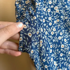 Princess Polly Floral Mini Dress 8 Blue Womens Rayon V-Neck Short Sleeve thumbnail 8