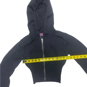 Edikted Desiree Knitted Hooded Cardigan in Navy Blue Women’s Size Small thumbnail 8