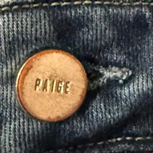 PAIGE Classic Blue Straight Leg Jeans thumbnail 2