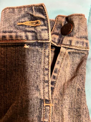 Vintage Abercrombie & Fitch dark washed vintage Jean jacket thumbnail 2