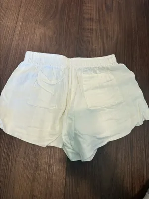 Princess Polly Linen Shorts White thumbnail 3