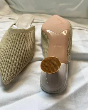 Kitten Heel Summer Mule Slide Color Sand Size 40 Tan thumbnail 7