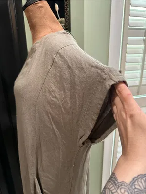 Free People Free‑Est Crisp + Cool Linen Midi Dress in Green Size Medium thumbnail 5
