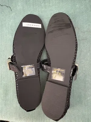 Steve Madden Lucia black mesh ballet flats with buckle detail NO BOX thumbnail 4