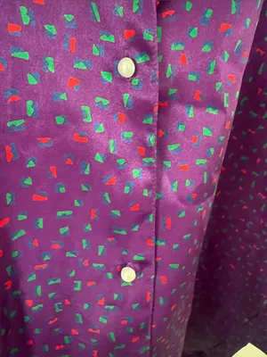 Vintage Victoria’s Secret Satin PJ Top Purple P/S ✔️ thumbnail 7