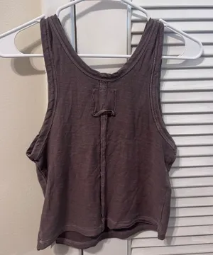 Free People Movement XS Tank Top Brown thumbnail 2