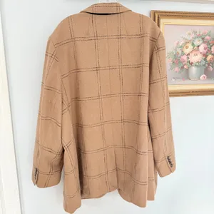 Madewell Larsen Blazer in Windowpane 4X Oversized Single Button Jacket Pockets‎ thumbnail 4