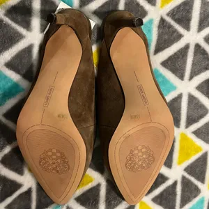 Brown Leather Pointed heeled Mules thumbnail 6