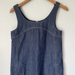 Natural Life Denim Shift Mini Dress Cotton Blend Boho Blue Women's Size XS thumbnail 3