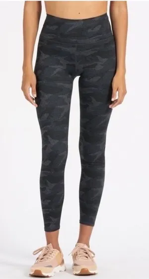VUORI Clean Elevation‎ Leggings Black Camo Heather DreamKnit Size XL thumbnail 1