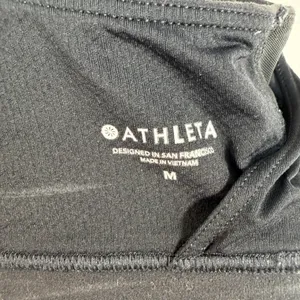 Athleta M Medium Sports Bra Seamless Low Impact Padded‎ Black Cross Back Women's thumbnail 10