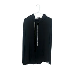 Brandy Melville Black Layla Hoodie Tee one size thumbnail 2