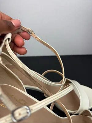 Mix No. 6 Women's Strappy High Heel Sandals in Cream thumbnail 11