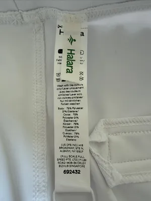 Halara HaloTekAir Wide Leg Pants White Size Large Stretch Pull On NWT thumbnail 7