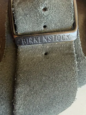 Birkenstock Black Suede Buckle Sandals Womens 37 (6-6.5) thumbnail 7