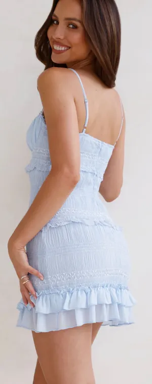Hello Molly Dress Mini Blue Light thumbnail 5