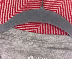 Hollister Heather Gray Cropped T Shirt thumbnail 3