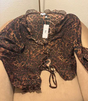 SNDYS Revolve top leopard Brown Size XS thumbnail 1