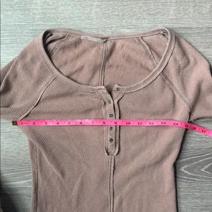 Free people alpine ski lodge cuff thermal in mushroom combo thumbnail 7