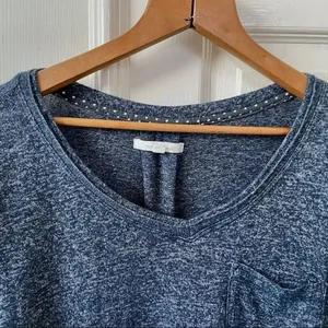 Pure and Good blue marbled long sleeved top thumbnail 5