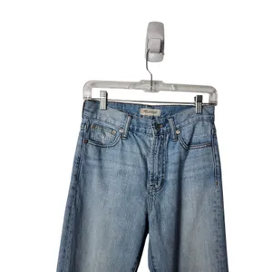 Madewell Blue Light Wash Denim Ankle Straight The Perfect Summer Jeans Size 25 thumbnail 2