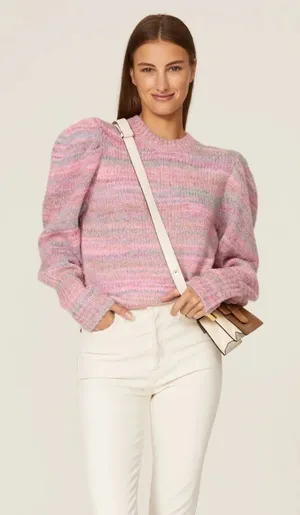 LoveShackFancy‎ Women's Aquarius Pullover Sweater Size Large thumbnail 1