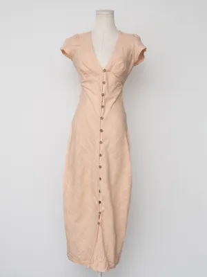 Free People = New in Town Midi‎ Dress thumbnail 2