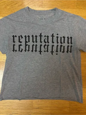 Taylor Swift Official Merch Reputation Cropped Tee S thumbnail 4