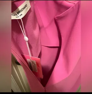 Amanda Uprichard Ronit Dress in Pink thumbnail 9