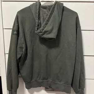 Alo Yoga Full Zip Sweatshirt Green thumbnail 3