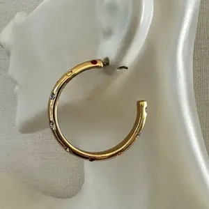 Alison Lou x J.Crew Crystal Hoop Earrings thumbnail 4