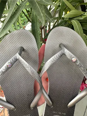 Havaianas Swarovski Crystal Slim Prism Sandals $42 MSRP thumbnail 4