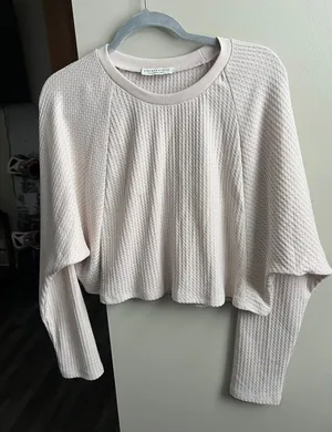 Paper Crane Waffle Knit Cropped Long sleeve thumbnail 1