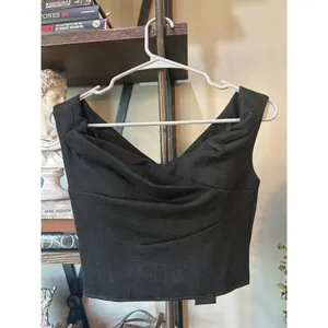 RTA Jewel Off The Shoulder Corset Top Black Womens Size 2 thumbnail 5