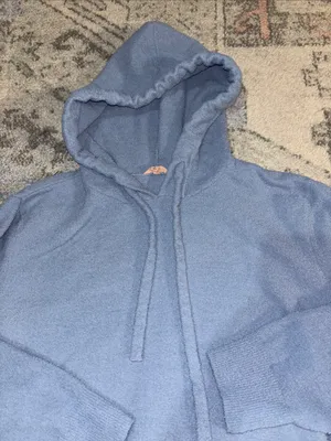 Eberjey Dusty Blue Lightweight Hooded Pullover thumbnail 2