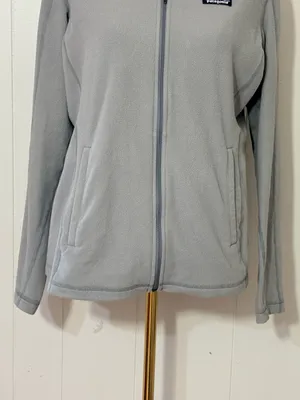 Patagonia Women’s Micro D Full Zip Fleece Jacket Gray Size L SP20 25416 thumbnail 3