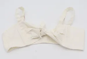 Seven Wonders Bralette Top Womens L Tie Front White Adjustable Straps Excellent thumbnail 1